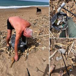 ..haben danach mit anderen Campern gesprochen.Die machen auch einfach jeden Tag 30min Müll sammeln😇👏🏻