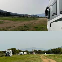 ..der nächste Morgen am Elea🏖️Regen kam nicht viel.Alles trocken und die Sonne blinzelt durch die 🌥️