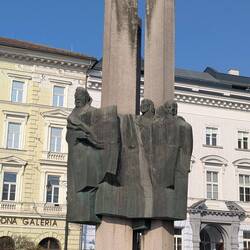 Memorial honoring Slovakian writers