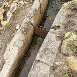 Multiple gates control the direction of the flow.
