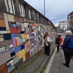 This wall is all different tiles.