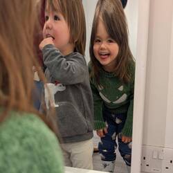 Hier sah ich keine Veränderung, aber Mona war gut drauf