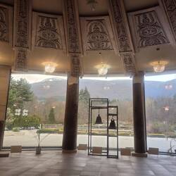 One of the rooms in the National History Museum that has the most beautiful views of Mt Vitoshi