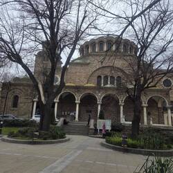 Nedelya cathedral that was bombed for the attempted assassination of the monarch