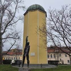 Building to mark the geographic point of Bulgaria, Poland and Hungary