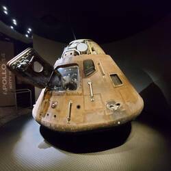 Die Kapsel nach der Rückkehr.