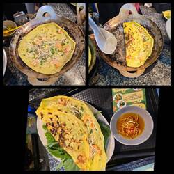 Vietnamese pancake for dinner tonight!