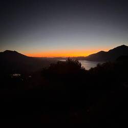 Sonnenaufgang vor meinem Zimmer