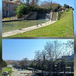 Schleusentreppe, bis zu 10.000 Boote im Jahr werden geschleust