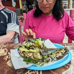 Martha and her quesadilla