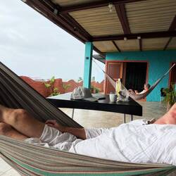 Siesta bei strömenden Regen