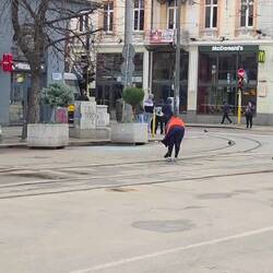 I never knew the tram tracks had to be cleaned.