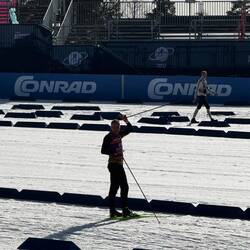 Sven Fischer winkt uns zu 😅