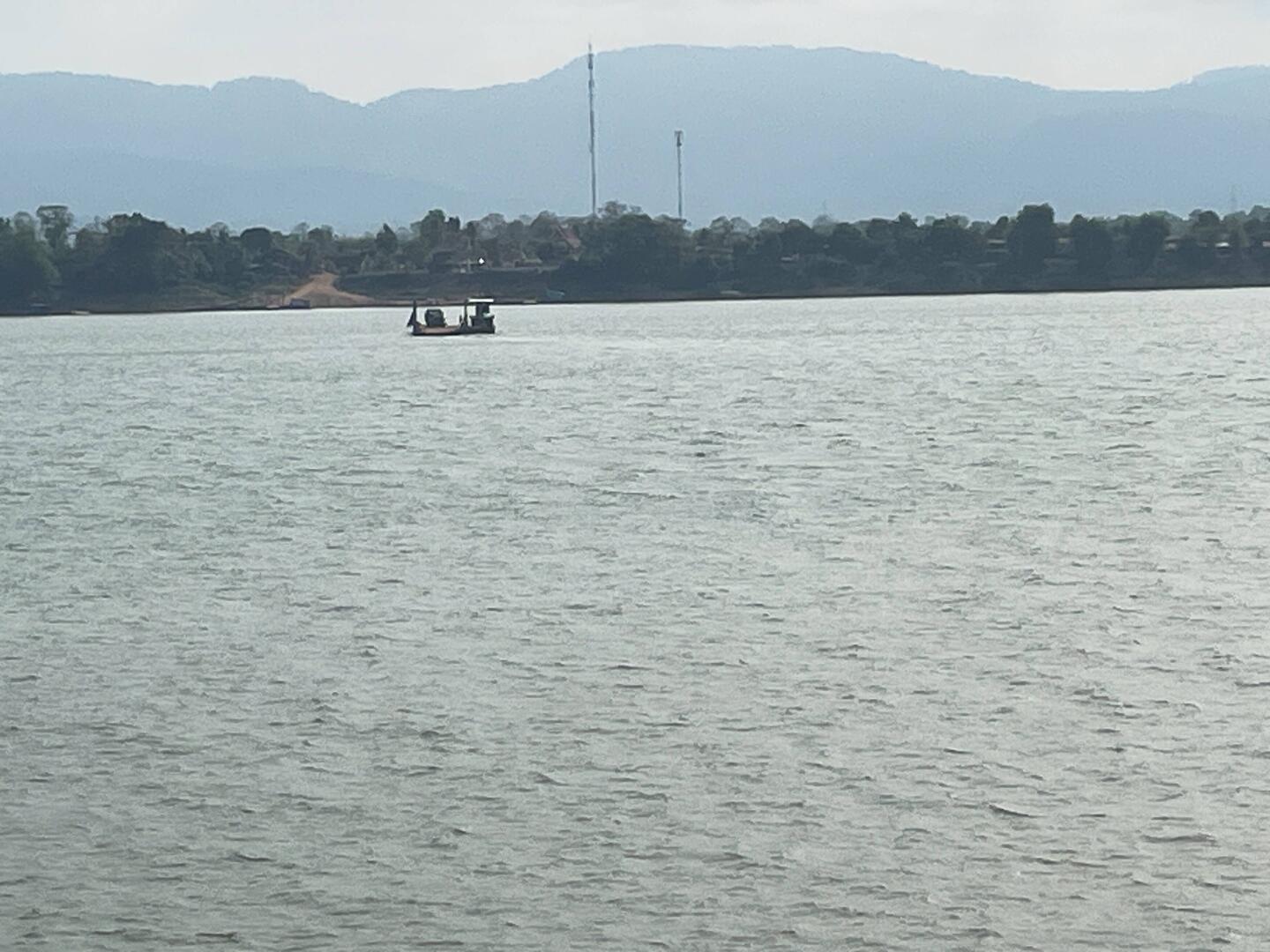 Ferry boat crossing the river