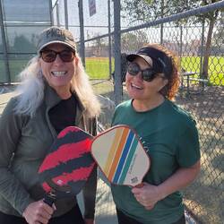 Diana is now a fan of pickleball!