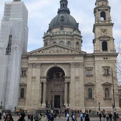 St. Stephens (remember, he was the king who brought Christianity to Hungary).