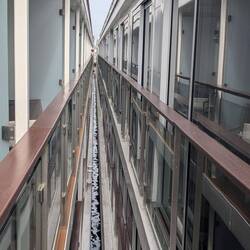 Space between our boats.