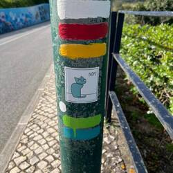 ...und kleine Botschaften am Wegesrand.