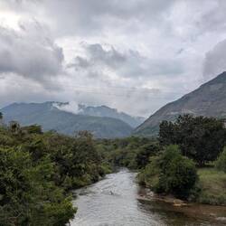 View from near to the first night of camping behind the restaurant