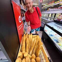 Of course they have French Baguettes as if you were in Paris!