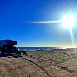 Stellplatz an der Rutherfort Beach