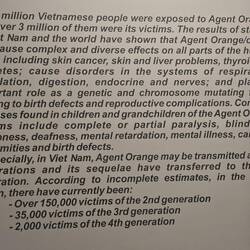 Info about ongoing effects of Agent Orange