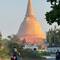 Giant Phra Pathom Chedi, the second tallest stupa in the world (120m) covered with fine golden tiles