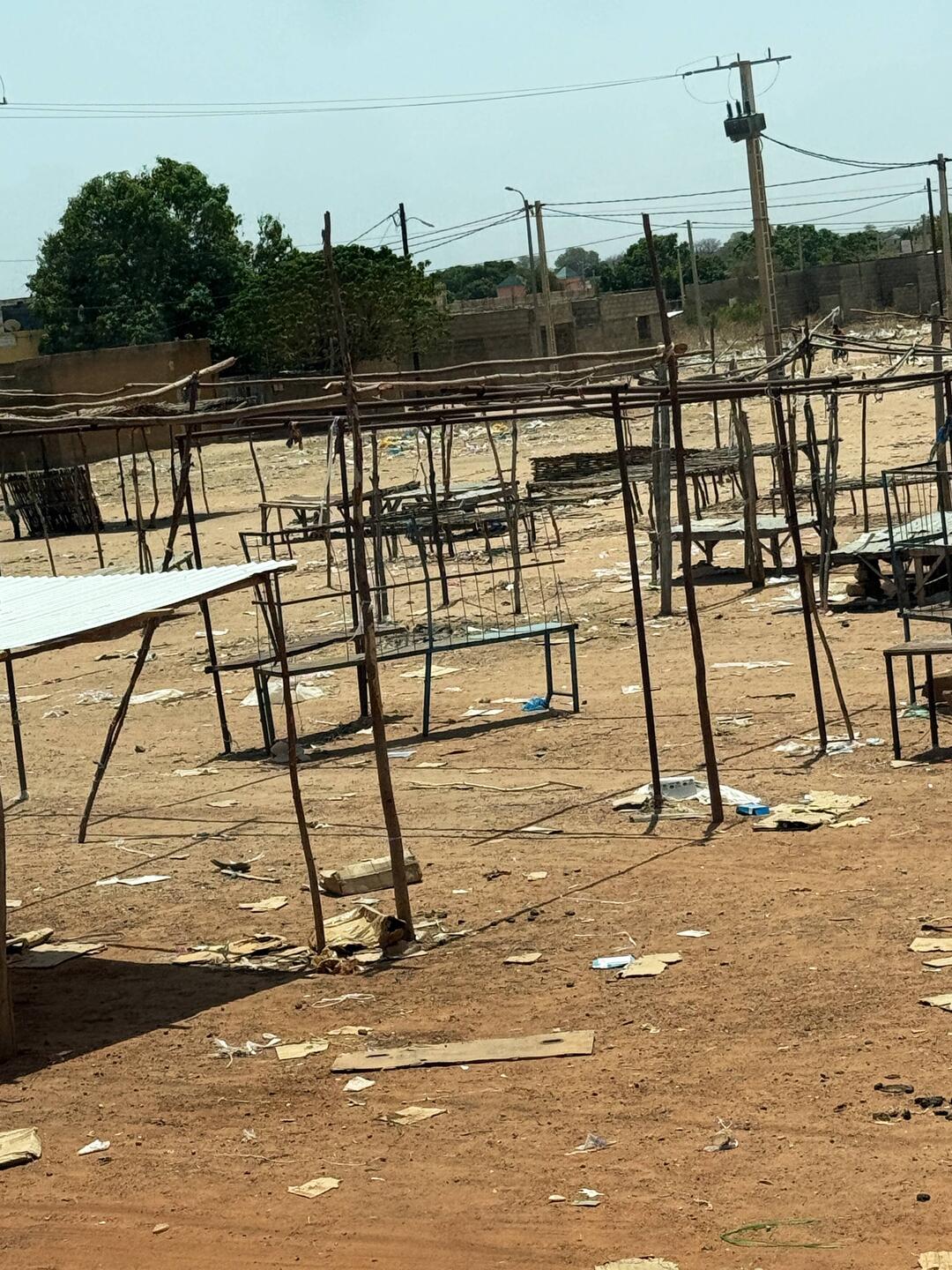 gähnende Leere auf dem Markt 😬