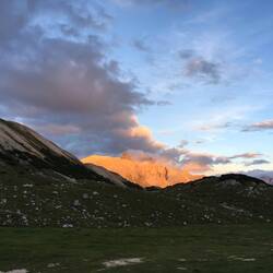 Schönes Alpenglühen