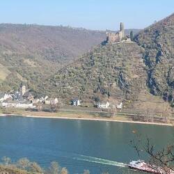 Wellmich mit Burg Maus