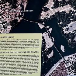 Der ursprüngliche Verlauf der Brücke, die Insel gab es noch nicht wie heute