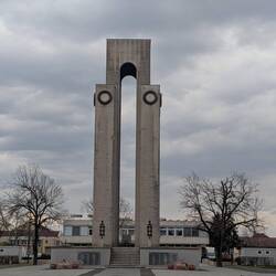 WWII and 1956 Uprising memorial in Mohács.