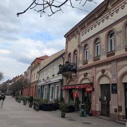 Pedestrian area in Mohács; not too bad