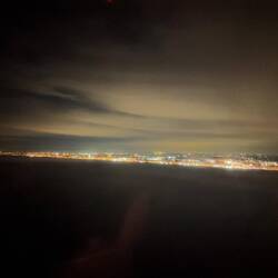 The NYC skyline as we were on finals for JFK.