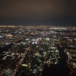 The NYC skyline as we were on finals for JFK.