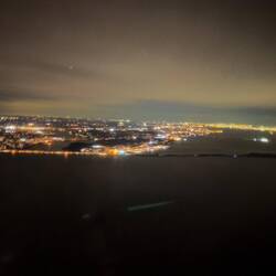 The NYC skyline as we were on finals for JFK.