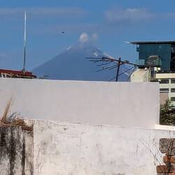 Popocatepetl from our rooftop