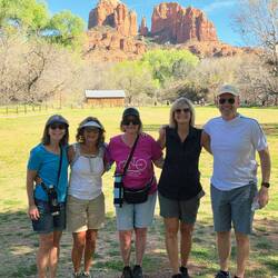 Connie, Denise, Peg, Sarah & Dan at Crescent Moon Ranch