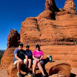 Posing at Chicken Point