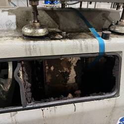 Inside the crusher