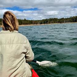 Kayaking on Lake Tinaroo