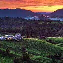 Misty mountains of Atherton Tablelands