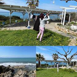 ..das Waschmaschinen Service nutzen wir gleich und die Sonne erledigt den Rest 🌞