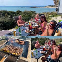 Salat und Tzatziki dazu und gut is👌🏻VOLL LECKER GELUNGEN DIE GRILLEREI!😋😋😋😋