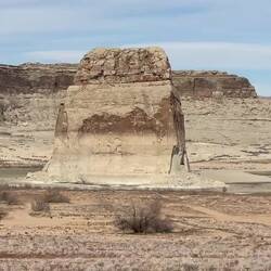 Der beängstigend tiefe Wasserstand des Lake Powell