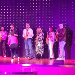 Saxophonspieler, schnell gelernt