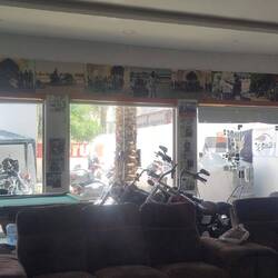 In the saloon. In the back, we were given a private room.