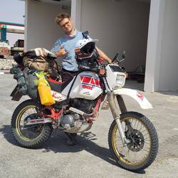 Stocking up for the Empty Quarter - Kismet can only go around 400 km max so better be safe.