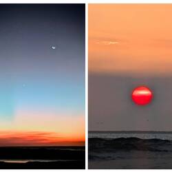 Der Sonnenuntergang, ein schöner Tagesabschluss