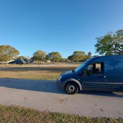 Leer um mich und schön weit weg vom Toilettenhaus.